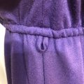 Retro Purple Cotton Shirt Dress - Image 6